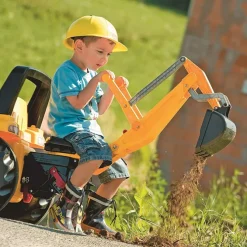 CAT Kids Tractor With Frontloader & Rear Excavator