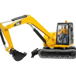 CAT Mini Excavator with Worker Figure