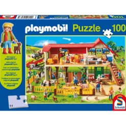 Farm Puzzle with Playmobil Figure 100pcs