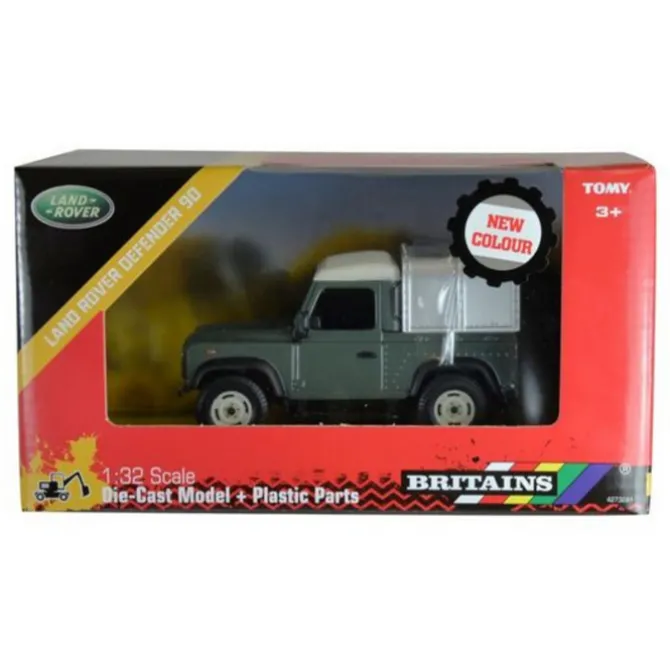 Green Land Rover Defender 90 with Canopy