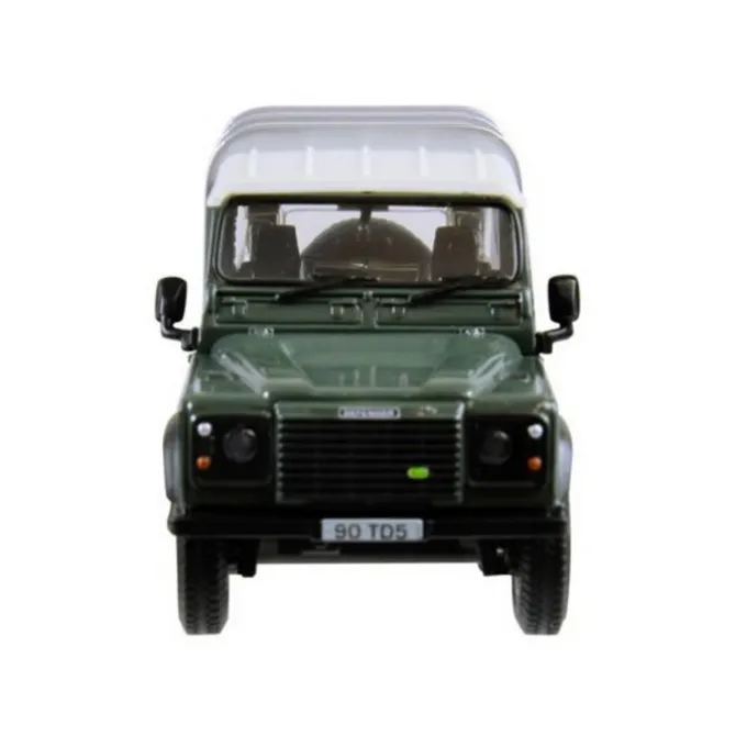Green Land Rover Defender 90 with Canopy