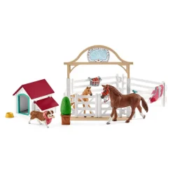 Hannah's Guest Horses with Ruby the Dog