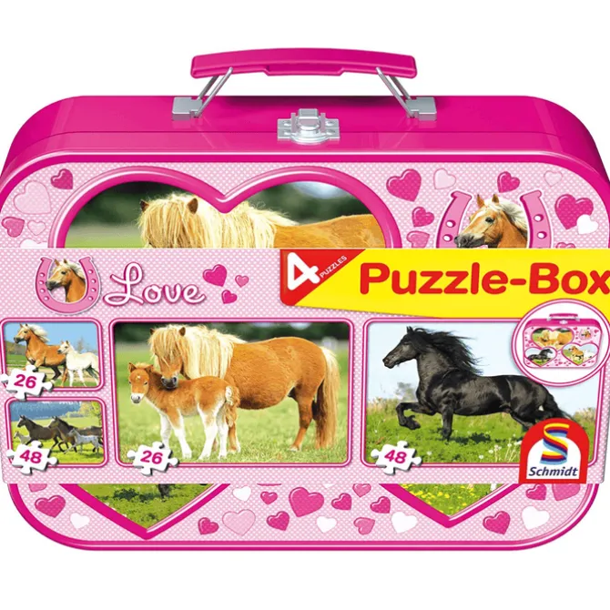 4 in 1 Horse Puzzles in a Tin