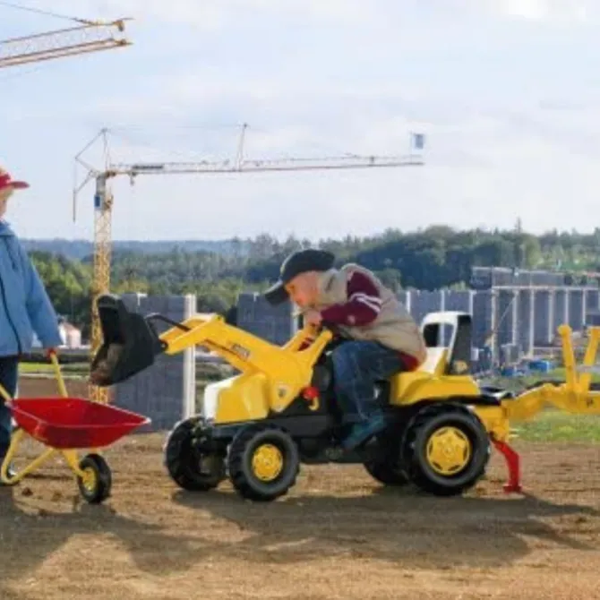 JCB Kids Tractor With Frontloader & Rear Excavator