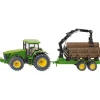 John Deere 8430 Tractor and Forestry Trailer