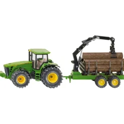 John Deere 8430 Tractor and Forestry Trailer