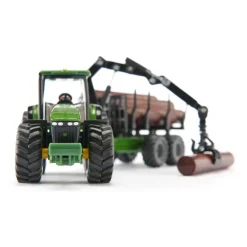 John Deere 8430 Tractor and Forestry Trailer