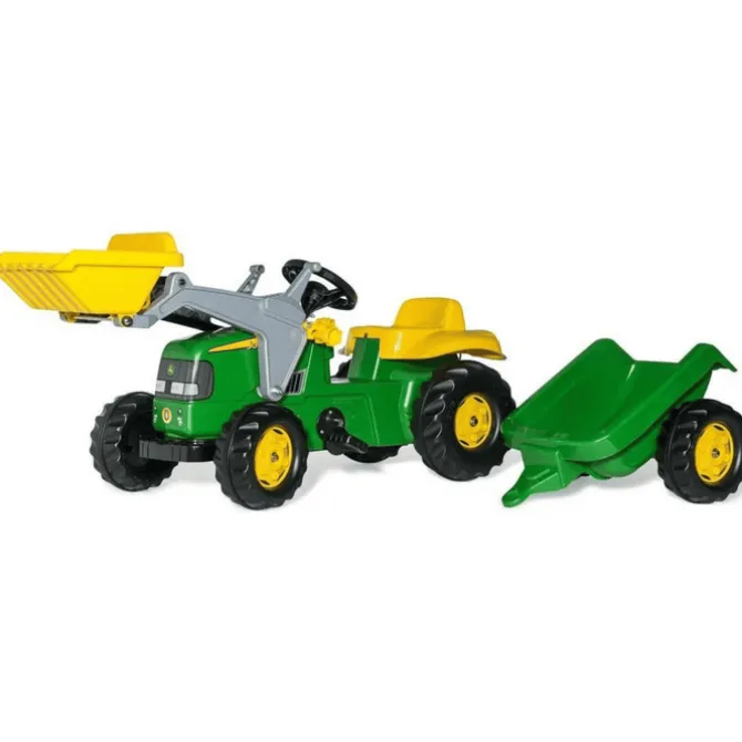 John Deere Rolly Kid Tractor & Trailer with Frontloader