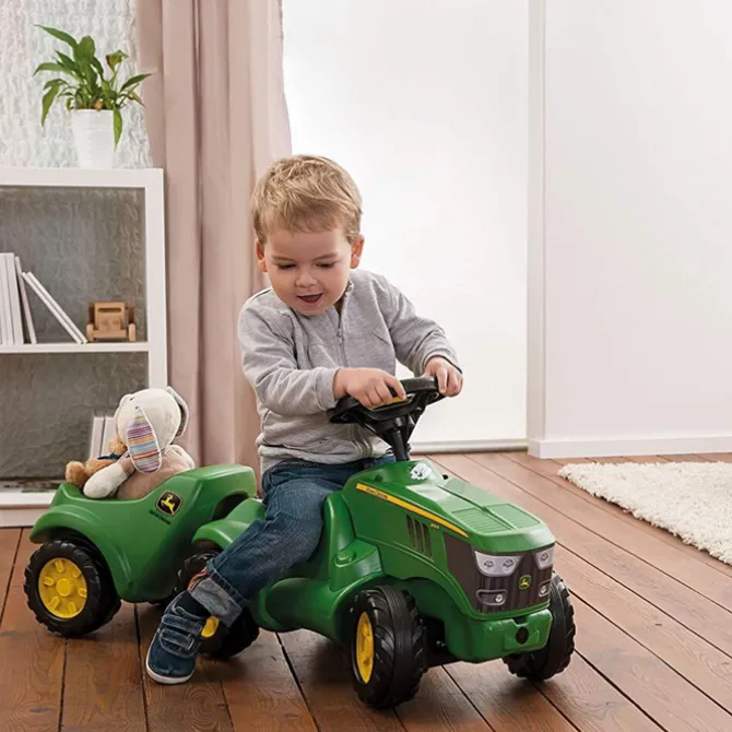 John Deere Rolly Minitrac Ride On Tractor AND Trailer