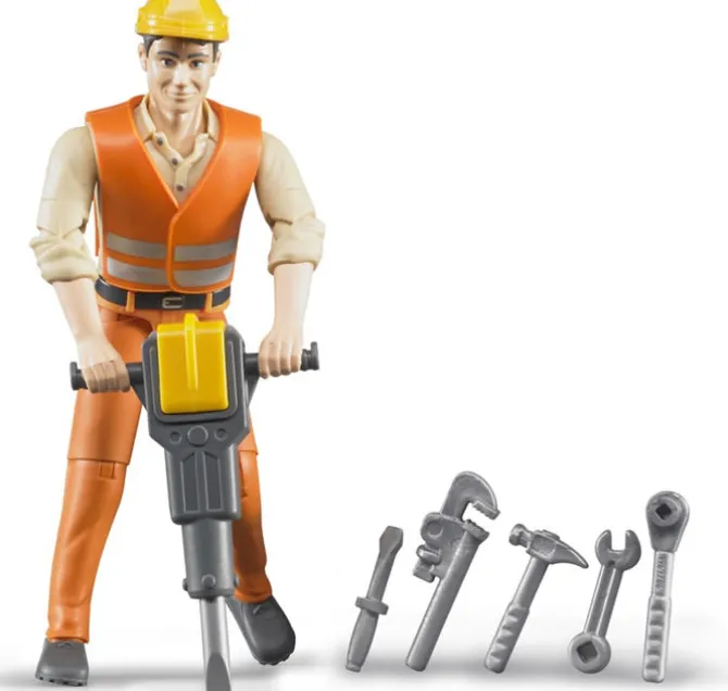 Man with Jack Hammer & Tools
