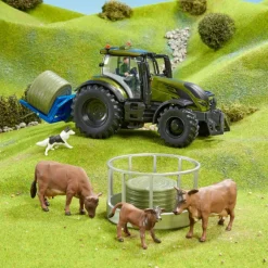 Metallic Olive Green Valtra Farm Playset
