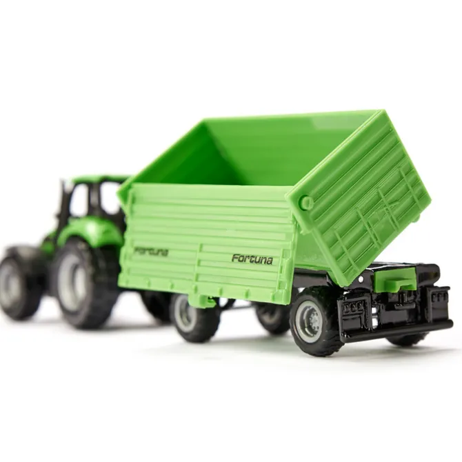 Mini Deutz-Fahr with Fortuna 4 Wheel Trailer