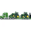Mini John Deere Low Loader & 2 Tractors