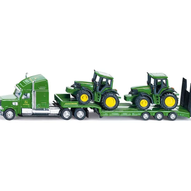 Mini John Deere Low Loader & 2 Tractors