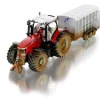 Muddy Massey Ferguson Tractor with Ifor Williiams Trailer