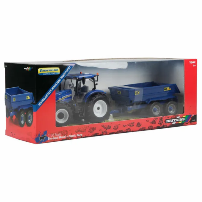 New Holland T6 Tractor with Trailer