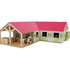 Pink Horse Stable with Storage Boxes & Wash Box