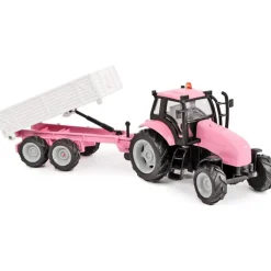 Pink Tractor & Trailer with Light & Sound