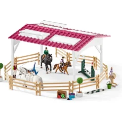 Riding School with Riders & Horses