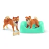 Shiba Inu Mother and Puppy