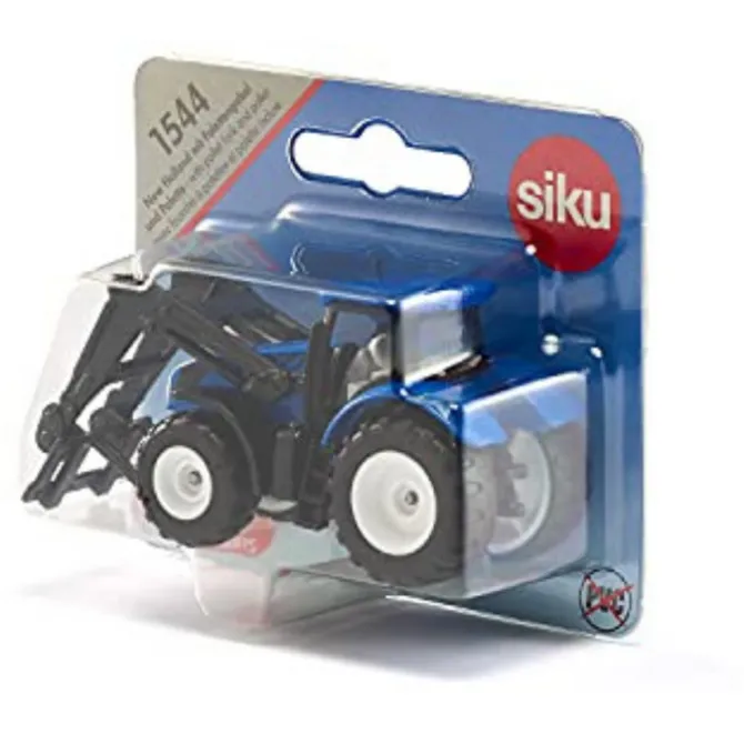 Siku Mini New Holland Tractor with Pallet Fork & Pallet