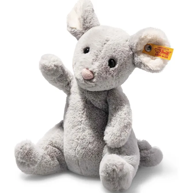 Steiff Soft Cuddly Cheesy Mouse Sitting - 19cm