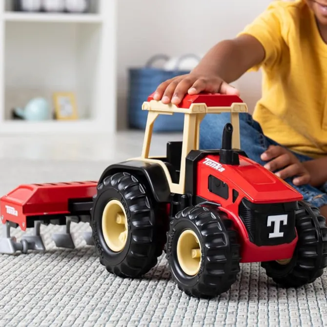 Tonka Steel Classics Tractor & Plough