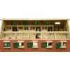 Wooden 9-Horse Stable