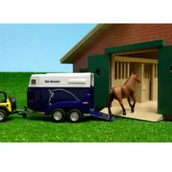 Wooden 9-Horse Stable